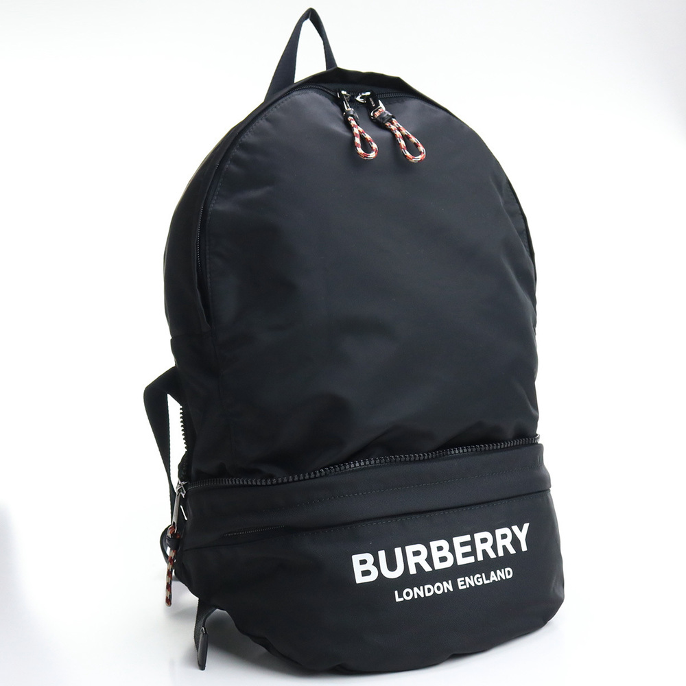 Burberry Backpack Rucksack Nylon Black